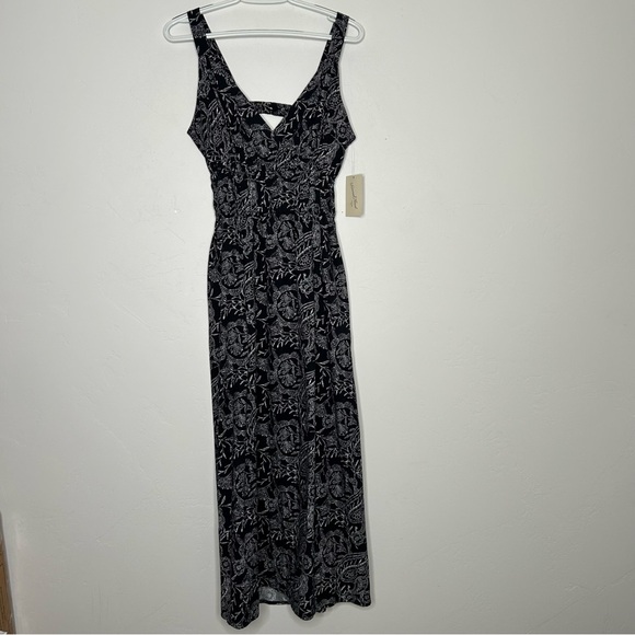 NWT Universal Thread Navy and White Floral Maxi Dress Size Small Cotton Blend - Picture 1 of 11